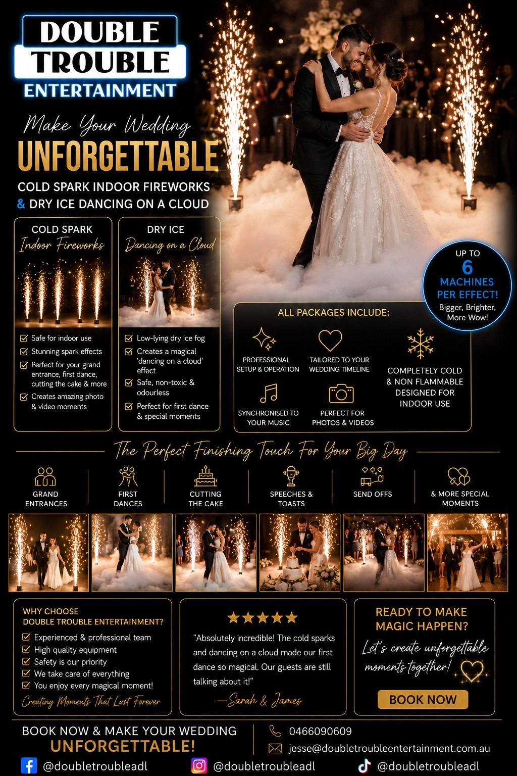 Double Trouble Entertainment Dry Ice Dancing On A Cloud brochure